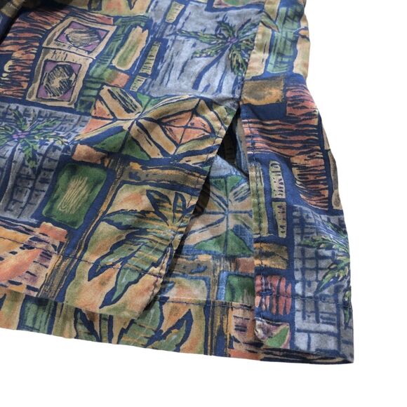 Vtg Tori Richard Hawaiian Shirt Cotton Lawn Mens Large Palm Tree Made in USA - Picture 4 of 5